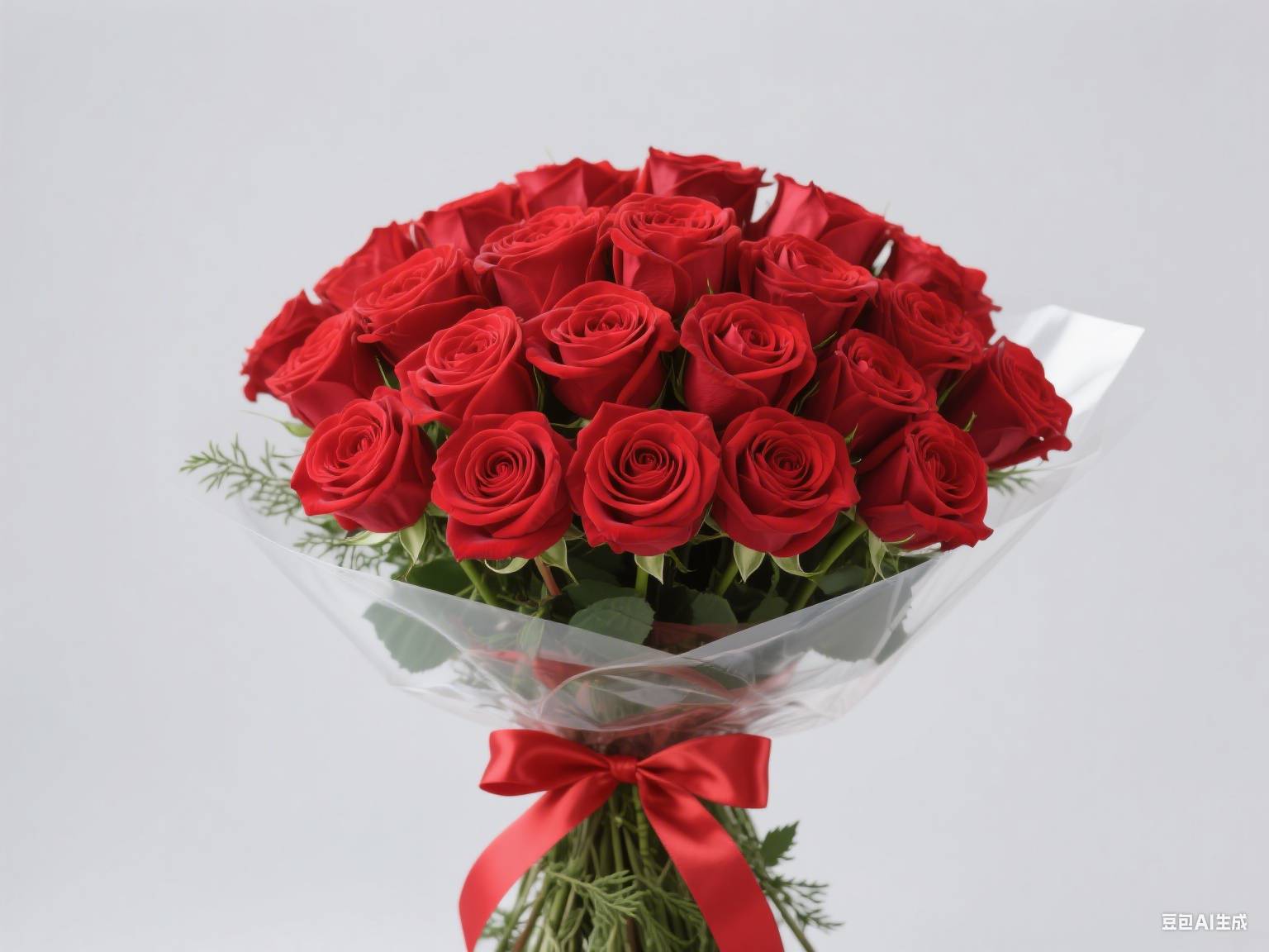 红玫瑰花束 - 99朵精装